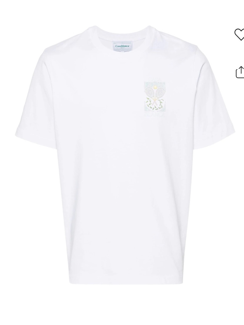 Casablanca Men's White Short-Sleeve Graphic Pocket T-Shirt